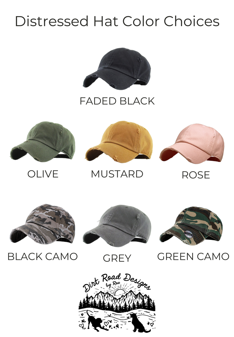 Take A Hike Distressed Patch Hat