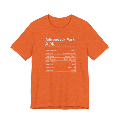 Adirondack Park Tshirt (XS-4X)
