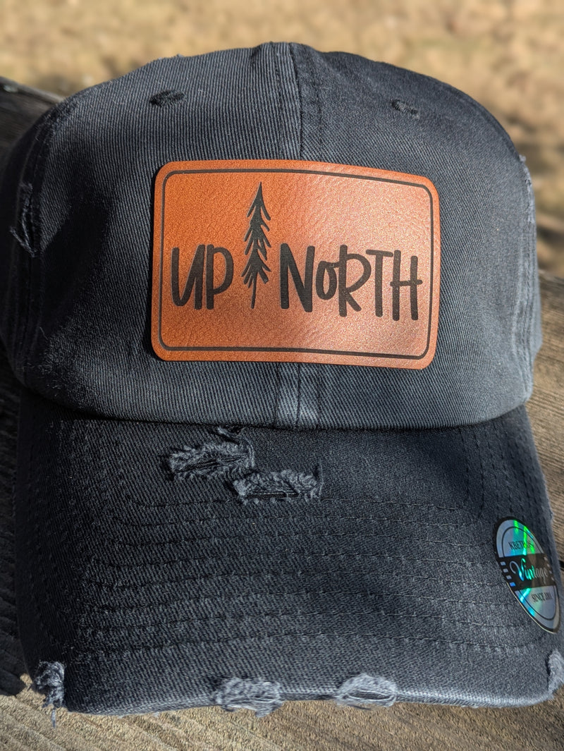 Up North Distressed Patch Hat