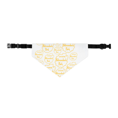 Adirondack Park Map Pet Bandana Collar