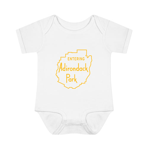 Entering Adirondack Park Baby Bodysuit