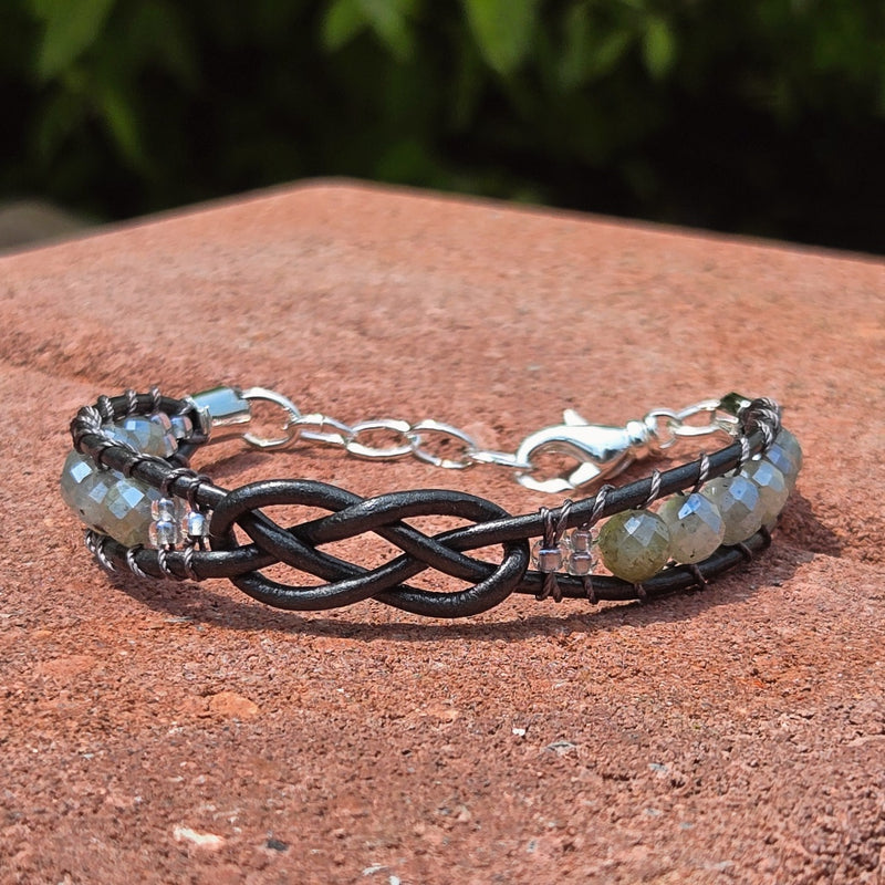 Labradorite Infinity Bracelet