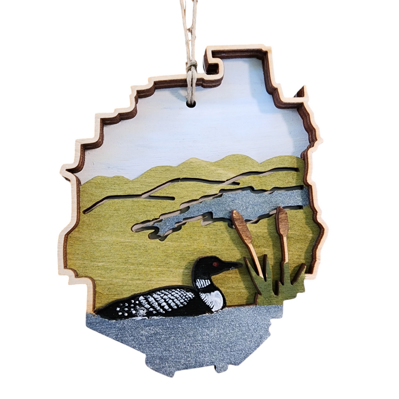 ADK Park with Loon Ornament