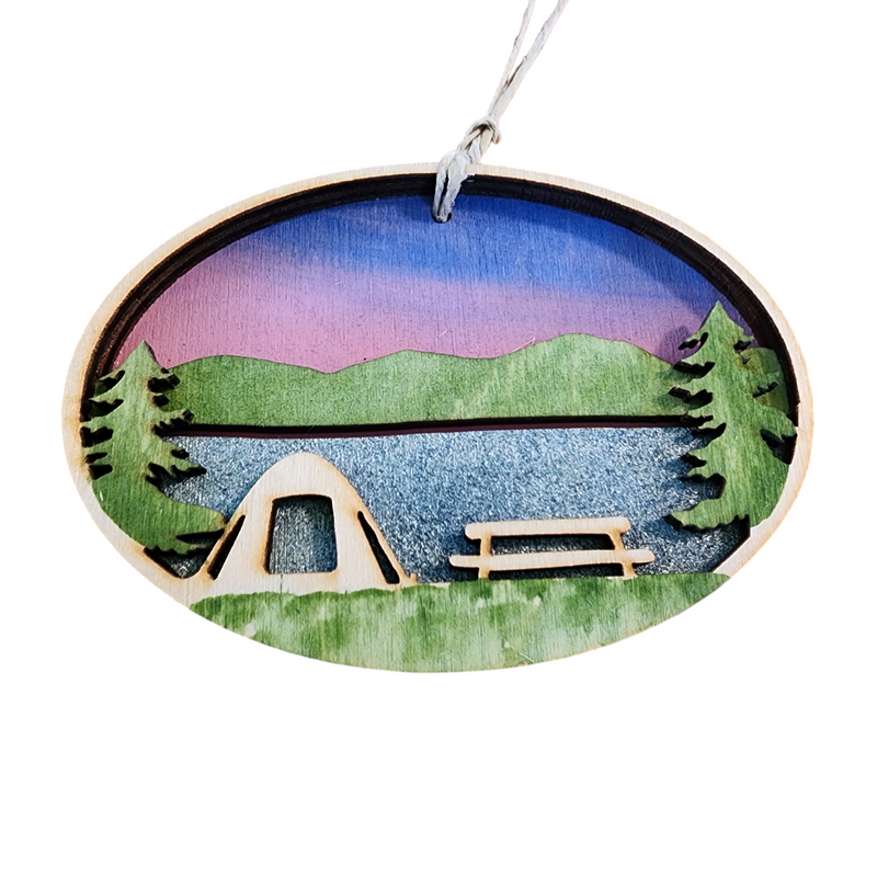 Camping Ornament