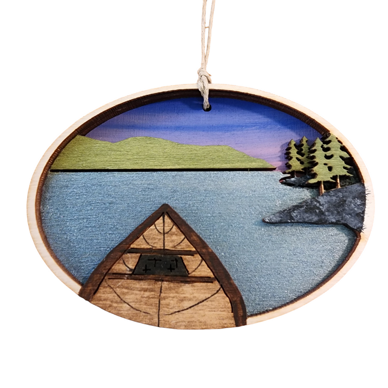 Canoe Ornament
