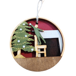 Child Decorating Tree Ornament (m/f)