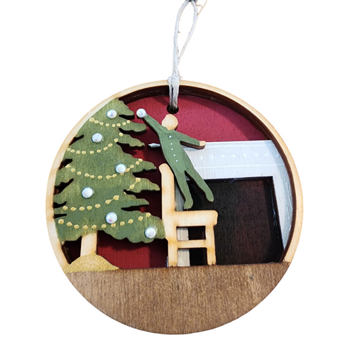 Child Decorating Tree Ornament (m/f)