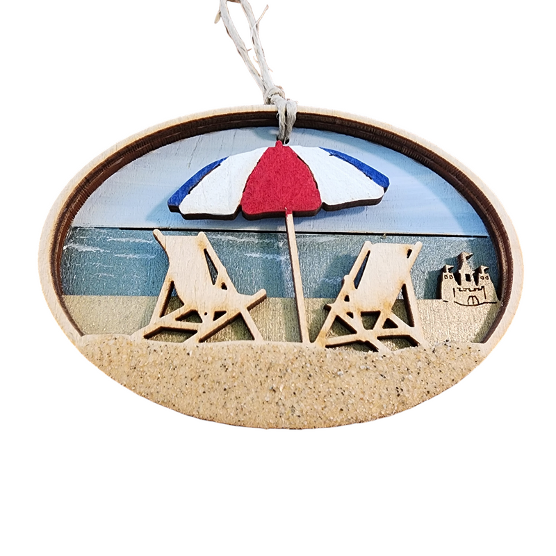 Day at the Beach Ornament