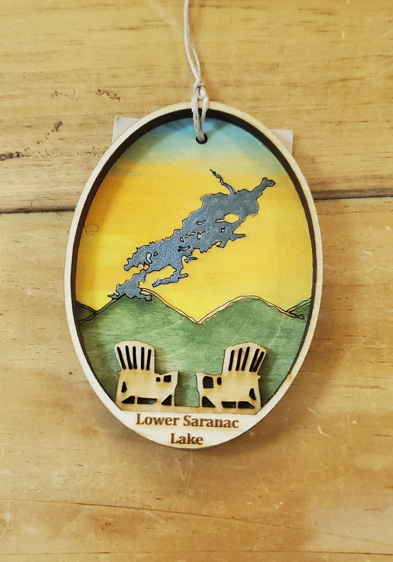 Lower Saranac Lake Ornament