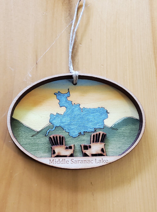 Middle Saranac Lake Ornament