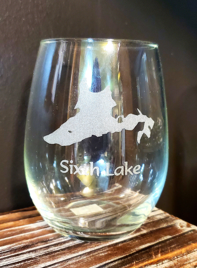 Sixth Lake Stemless Wine Glass