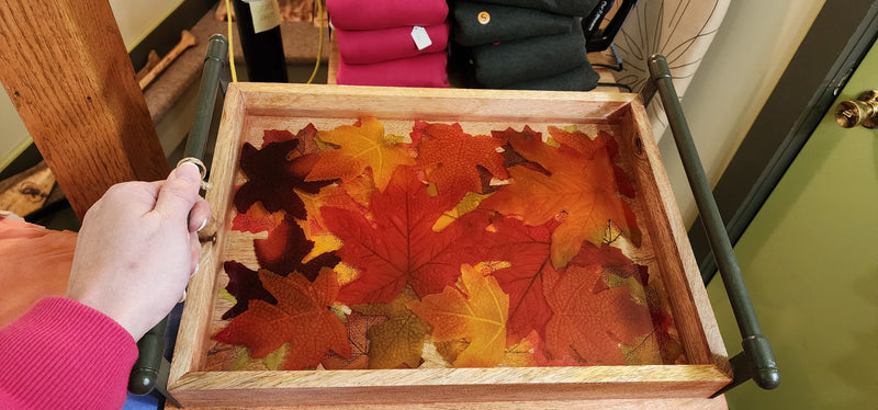 Custom Adirondack Leaf Resin Tray