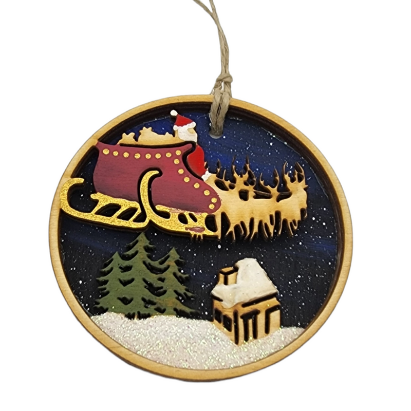 Santa's Sleigh Ornament