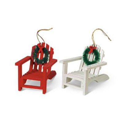 Adirondack Chair Christmas Ornament