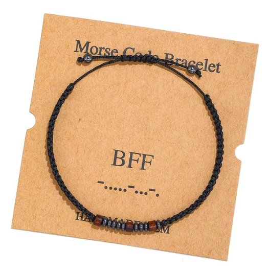 BFF Morse Code Bracelet