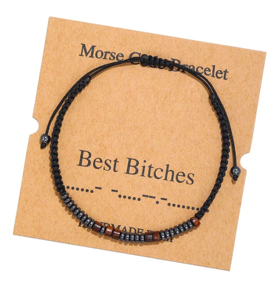 Best Bitches Morse Code Bracelet