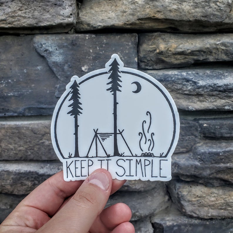 Keep it Simple Decal | Tent