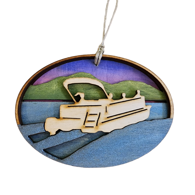 Pontoon Boat Ornament