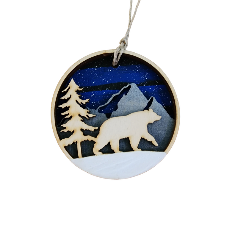 Bear Under the Stars Ornament