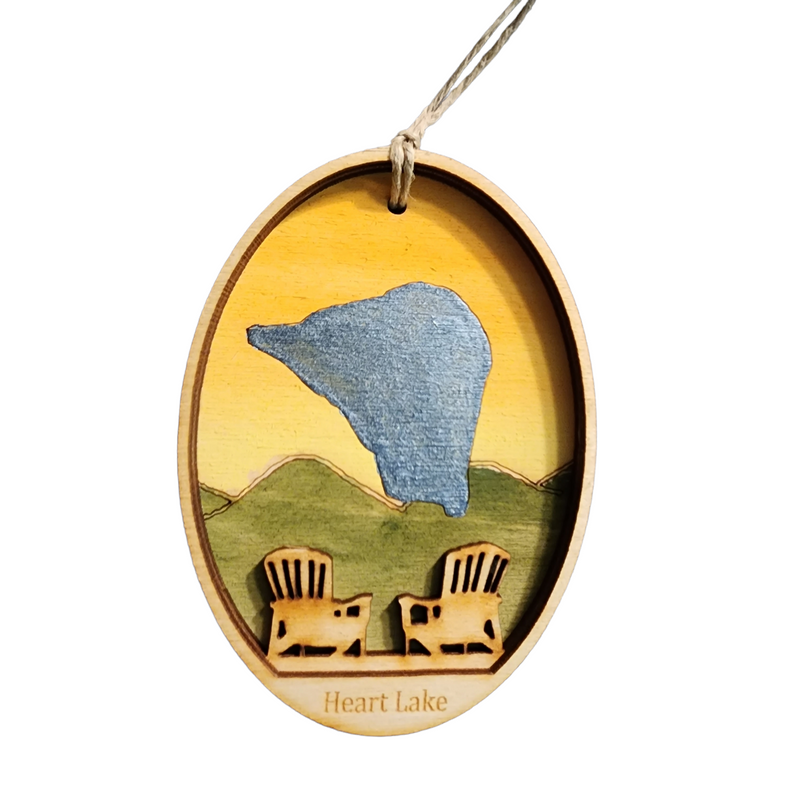 Heart Lake Ornament