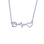 Dog/Cat Heartbeat Necklace