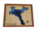 Layered Lake Map Wall Decor