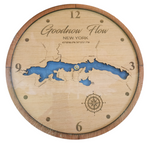 Lake Map Wall Clock