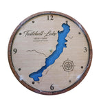 Lake Map Wall Clock