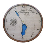 Lake Map Wall Clock