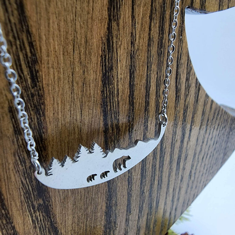 Bear with Cubs Necklace